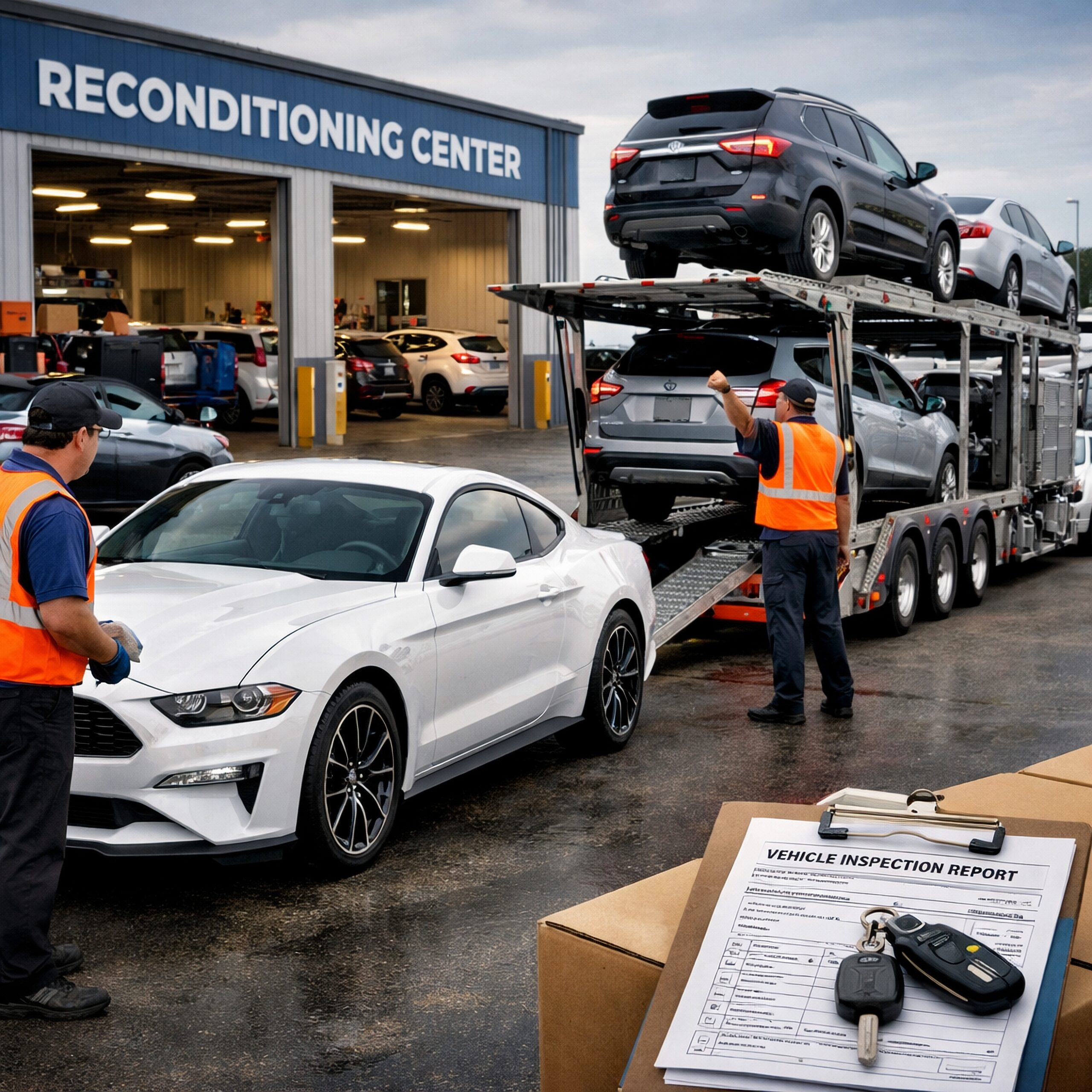 Finished vehicle logistics support